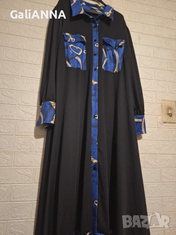 НОВА ДЪЛГА ЕФЕКТНА РОКЛЯ 4XL-5XL, снимка 6 - Рокли - 54393592