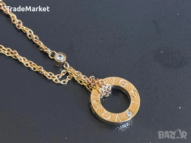 Дамско Колие с Висулка Cartier LOVE с опаковка и аксесоари, снимка 7 - Колиета, медальони, синджири - 54279326