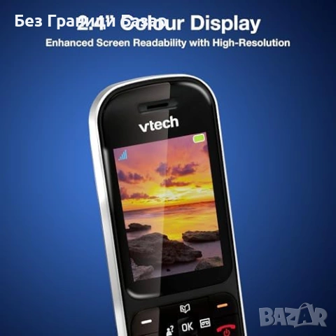 Нов VTech Телефон с Цветен Дисплей и Секретар Блокиране на Обаждания Усилване на Звука, снимка 5 - Други - 54718304
