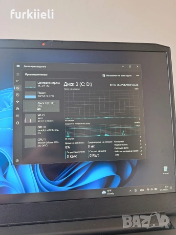 Lenovo idea pad 3 gaming, снимка 9 - Лаптопи за игри - 54085948