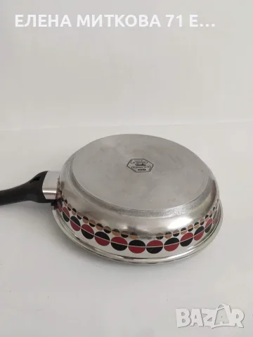 Fissler Западна Германия - много масивни тенджера и тиган от неръждаема стомана с еднакъв декор, снимка 17 - Съдове за готвене - 55436940