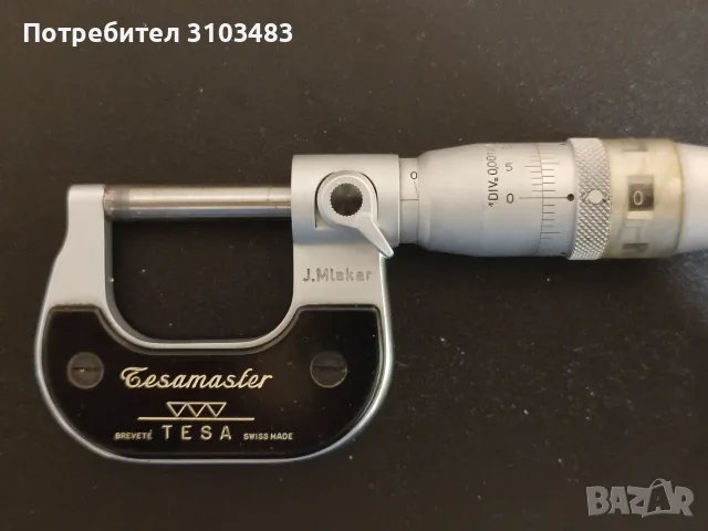 Микрометър TESA 0-25mm/точност 0.001mm , снимка 9 - Стругове - 55302083