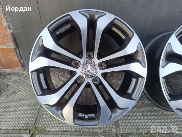 ОРИГИНАЛНИ джанти 17 ' 5x112 МЕРЦЕДЕС / MERCEDES BENZ ET36 7,5J 66,6, снимка 7 - Гуми и джанти - 54200202