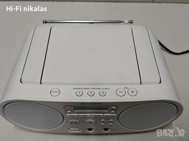FM радио касетофон MP3 CD плейър USB четец SONY ZS-PS50, снимка 5 - Радиокасетофони, транзистори - 54380728