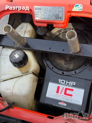 Тракторна косачка SABO с кош 10 к.с briggs&stratton, снимка 6 - Градинска техника - 54608110