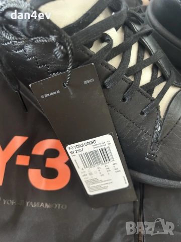 Y-3 Yohji Court 'Black', снимка 15 - Маратонки - 55636129