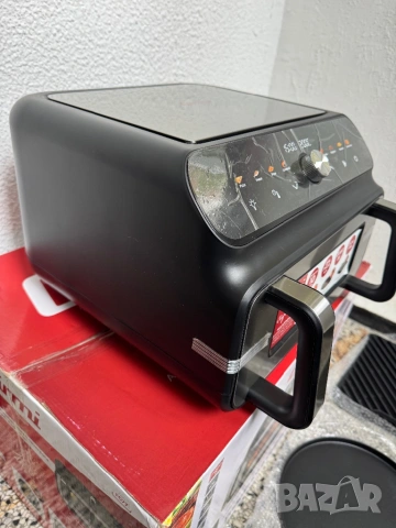  Еърфрайър и Грил Girmi FG77 Ecofrit, 10L, 2000W Фритюрник – Двойно Нагряване и Бездимен BBQ Режим, снимка 3 - Фритюрници - 54486449