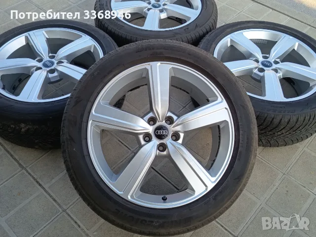 ОРИГИНАЛНИ ДЖАНТИ AUDI 20" 5X112 с гуми 255/50/20 Ауди Q5 SQ5 Q7 Q8 Etron