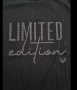 черна тениска с надпис Limited edition , снимка 4