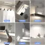Комплект 3 броя LED USB лампи за гардероб със сензор за движение и магнитно закрепване, снимка 6