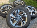 Лети джанти 17ки 5х114.3 Nissan + зимни гуми 215/60/17 Falken, снимка 1