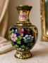 Винтидж ваза Cloisonné (Клоазоне) – ръчна изработка, 1960-те години., снимка 1