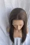 НОВА Кафява естествена перука! 100% високо качество, снимка 2