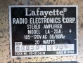 Усилвател La Fayette LA-25 / USA, снимка 9