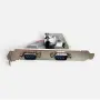 Ком порт 2 Ports PCI към COM 9Pin Serial Port RS232 Card Adapter /Слим, снимка 1