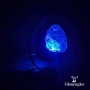 Gleneagles Кристална лампа от син флуорит, LED нощна лампа, декоративно осветление с USB, снимка 7