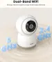 ieGeek 2.4g/5g WiFi охранителна камера за вътрешен монтаж, 5MP кабелна CCTV IR камера, SD карта, снимка 3