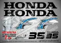 HONDA 2002-2007 извънбордови двигател стикери надписи 25 30 35 40 45 50 hp, снимка 4
