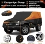 Водоустойчиво покривало за Jeep Wrangler 2 врати, черно/ оранжево , снимка 6