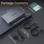 Suidek USB C KVM превключвател за 1 монитор и 2 компютъра, нов, снимка 7