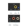 Portta Audio Converter RCA към Digital Coaxial / Toslink – аудио конвертор Stereo LPCM 2.0, снимка 2