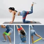 Нови Фитнес ленти 5 степени съпротивление за домашни тренировки йога пилатес с калъф, снимка 4