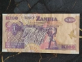 Банкнота - Замбия - 100 квача | 2008г., снимка 2