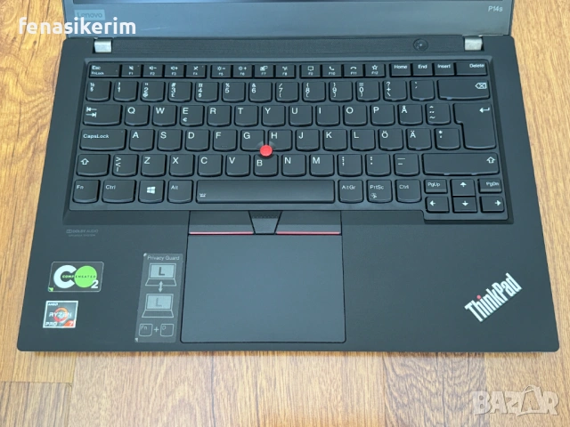 14' TOUCH Full HD Ryzen 7 PRO 4750u Lenovo ThinkPad P14s Gen 1 16GB DDR4/512GB NVMe/Radeon/Бат 6ч, снимка 10 - Лаптопи за игри - 50581632