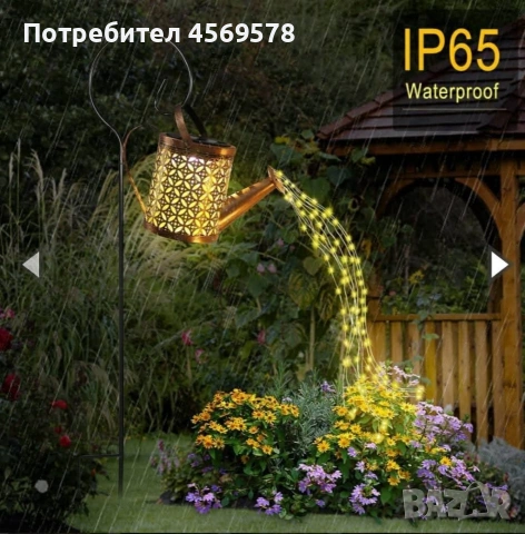 🌟Соларна лампа „Светещ водопад“!🌟, снимка 2 - Соларни лампи - 55054306