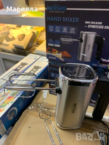 Мощен немски миксер 400W / Иноксов миксер, снимка 6 - Миксери - 55260848