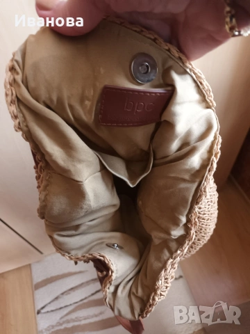 Плетена лятна дамска чанта, снимка 5 - Чанти - 54190527