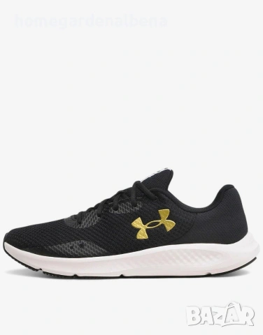 👟 Under Armour Charged Pursuit 3 – оригинални мъжки маратонки в черно, снимка 3 - Маратонки - 54622091