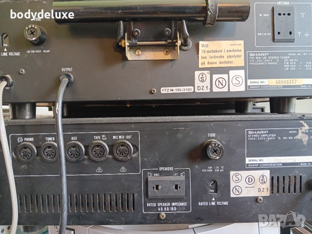SHARP SM-1122 & ST-1122 усилвател + тунер, снимка 4 - Ресийвъри, усилватели, смесителни пултове - 54143573