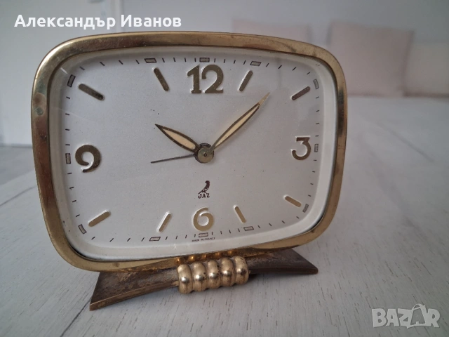 Стар френски часовник,будилник JAZ