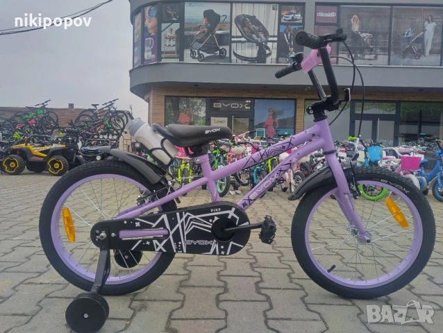 X Детски велосипед 18" PIXY лилав, снимка 12 - Велосипеди - 54395215