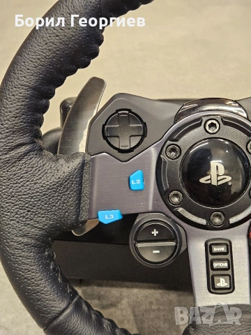 Logitech G29 (3a PC/PS5/PS4/ PS3) - Безупречно състояние, снимка 4 - Друга електроника - 54747465