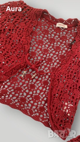 Crochet cardigan , снимка 2 - Блузи с дълъг ръкав и пуловери - 55105166