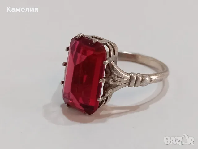 Руско сребро. Пръстен , снимка 3 - Пръстени - 55664174