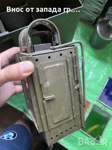 Рядък модел антична сигнална лампа от втората световна война WWII 2, снимка 4 - Антикварни и старинни предмети - 55407602