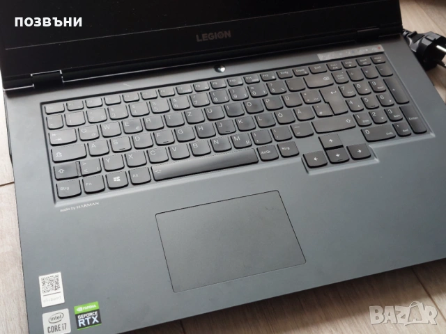 ЗА РЕМОНТ 17" геймърски лаптоп Lenovo Legion 5 17IMH05H Nvidia RTX 2060 Intel Core i7-10750H, снимка 2 - Лаптопи за игри - 54072364