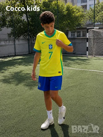 Детски футболен екип Бразилия – VINI JR. №7 , снимка 5 - Футбол - 55331596