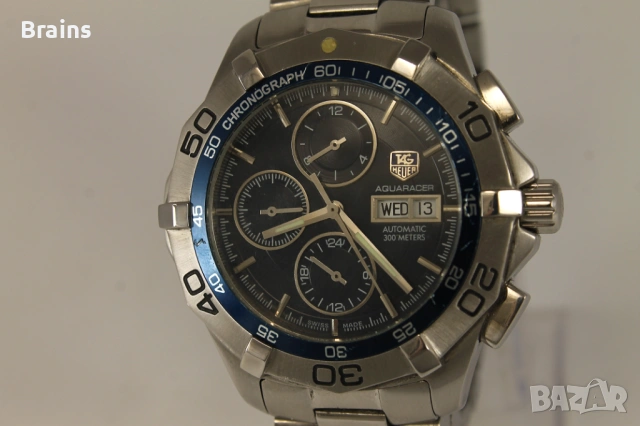 TAG HEUER AQUARACER Мъжки Стоманен Хронограф Автомат, снимка 3 - Мъжки - 54310810