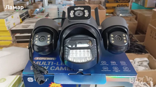 Тройна безжична IP камера с WiFi приложение iCSee 3 по 12MP., снимка 6 - IP камери - 55479352