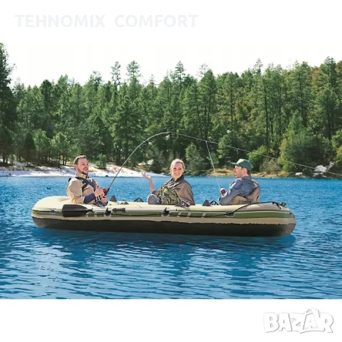Надуваема лодка Bestway Voyager 500 комплект с гребла, снимка 2 - Водни спортове - 55577876