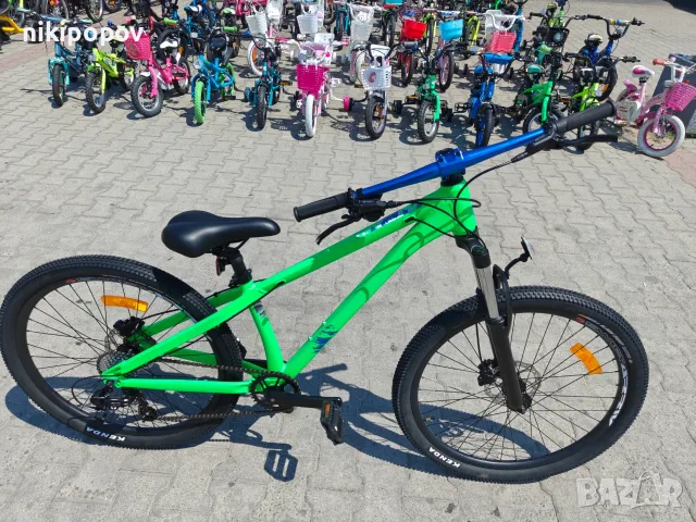 BG Алуминиев велосипед 26" JUMP hdb зелен, снимка 3 - Велосипеди - 55439897