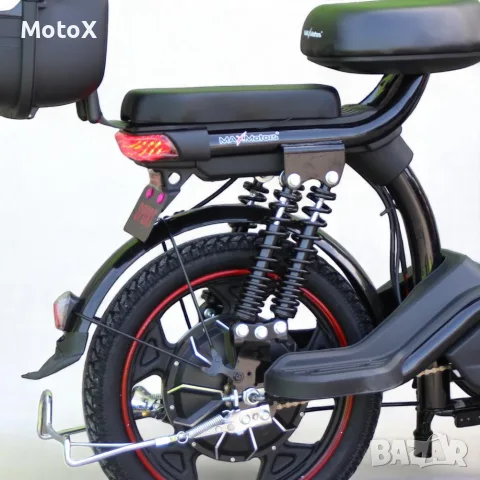 Електрически двуместен скутер – велосипед със 18″ гуми, 750W, 48V/20Ah, снимка 6 - Мотоциклети и мототехника - 55376641