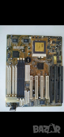 Антика дънна платка soket super 7 с процесор IBM 266 MHz