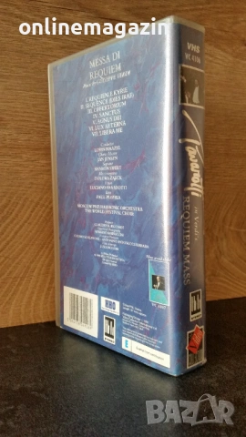 Видеокасета " Pavarotti in Verdi's REQUIEM MASS " VHS, снимка 2 - Други жанрове - 54098524