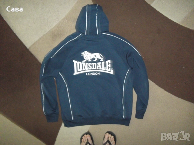 Суичър LONSDALE  мъжки,2ХЛ, снимка 5 - Спортни дрехи, екипи - 54613633