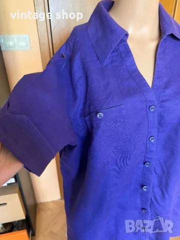 Дамски ризи с къс ръкав, размер L/XL, снимка 3 - Ризи - 55681826